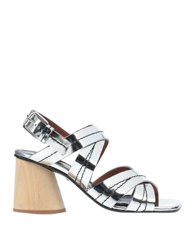 Proenza Schouler Sandals In Silver