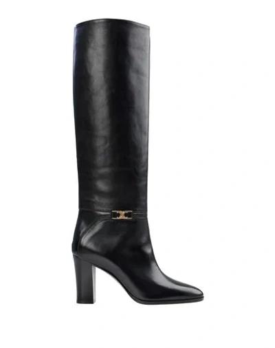 Celine Knee Boots In Black