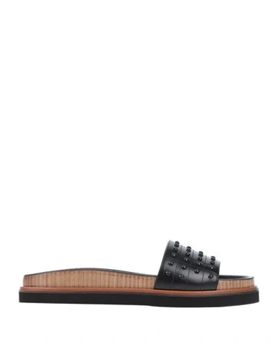 Tod's Sandals In Black