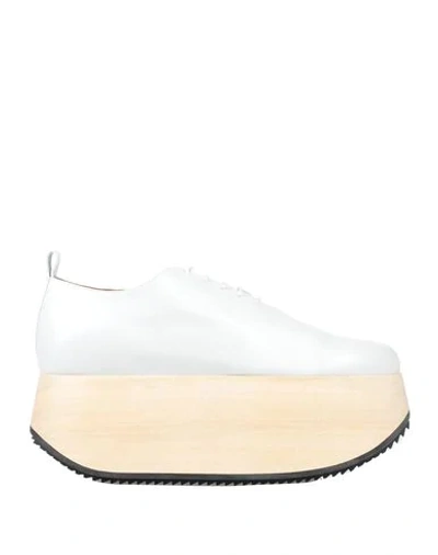 Jil Sander Laced Shoes In White
