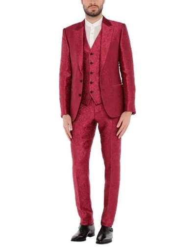 Dolce & Gabbana Suits In Garnet