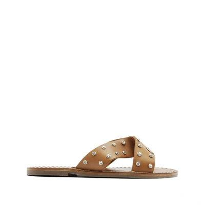 Schutz Marilu Flat Sandal In Wood