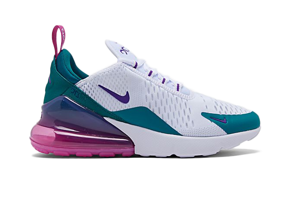 Pre-owned Nike Air Max 270 Bright Spruce Purple (w) In White/voltage ...