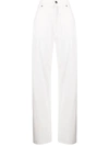 Etro High-rise Flared Trousers In White