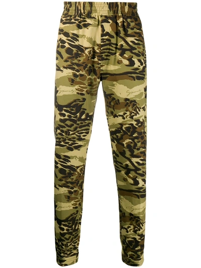 Givenchy Camouflage Print Track Pants In Green