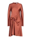 Chloé Midi Dresses In Brown