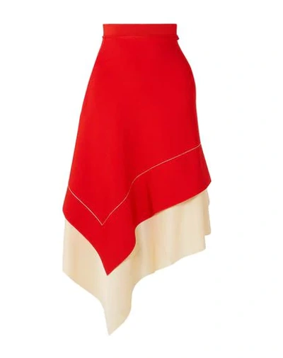 Victoria Beckham 3/4 Length Skirts In Red