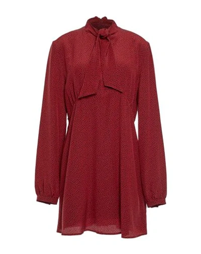 Saint Laurent Short Dresses In Red