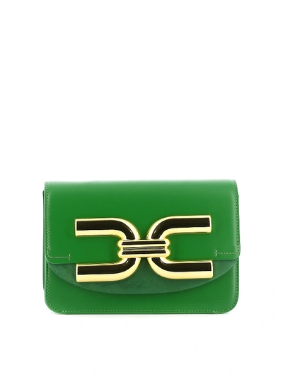 Elisabetta Franchi Faux Leather Bag In Green