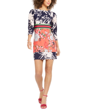 Vince Camuto Mixed Floral Shift Dress 