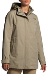 The North Face Menlo Insulated Parka In Twill Beige