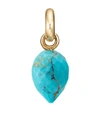 Monica Vinader Fiji Bud Gemstone Pendant Charm In Gold