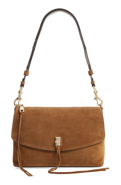 Rebecca Minkoff Darren Leather Shoulder Bag In Cool Tan