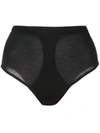 Kiki De Montparnasse Intime High-waist Brief Panty In Black