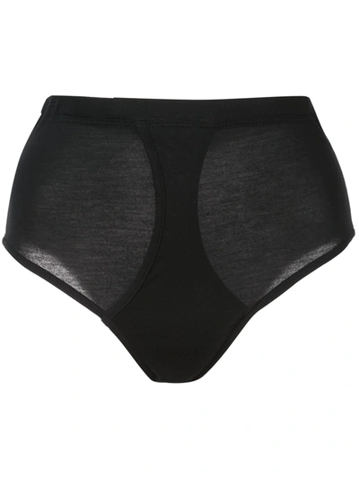 Kiki De Montparnasse Intime High-waist Brief Panty In Black