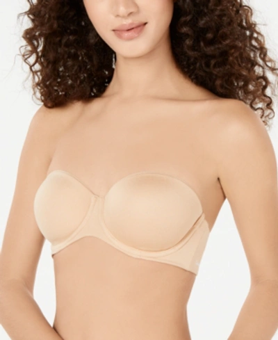 Calvin Klein Lightly Lined Constant Strapless Bra Qf5528 In Bare (nude )