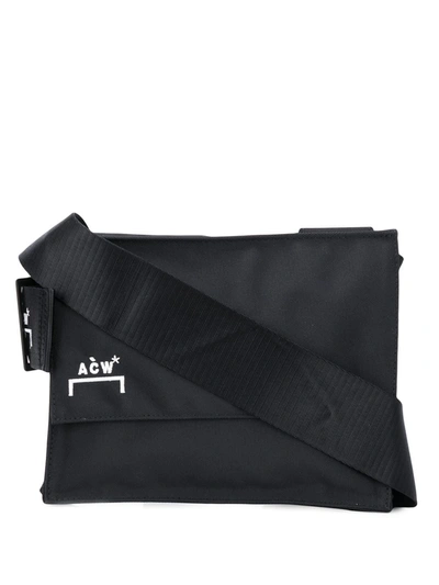 A-cold-wall* Logo Print Nylon Utility Bag In Black