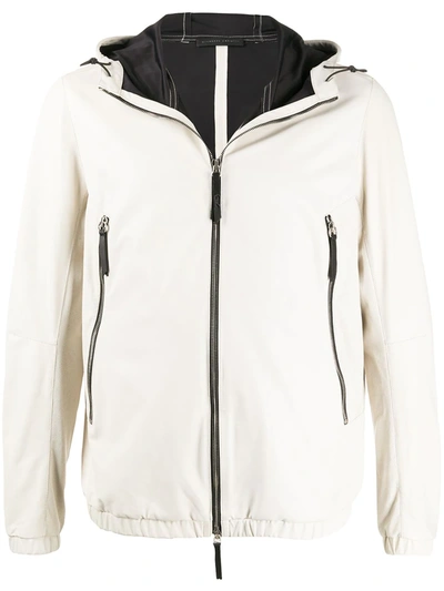 Giuseppe Zanotti Hooded Sports Jacket In White