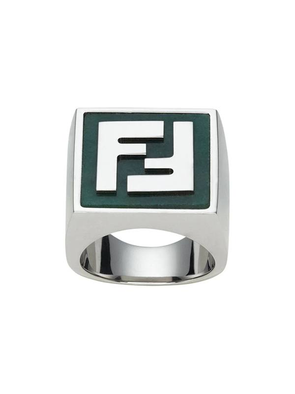 silver fendi ring