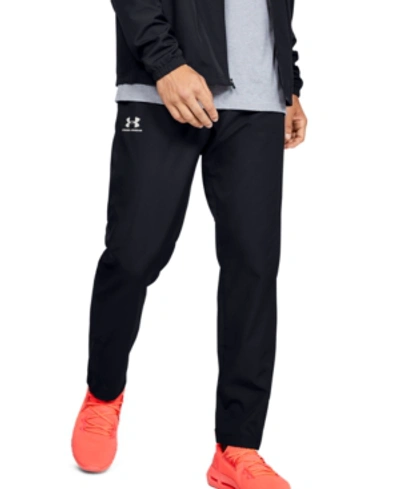 Under Armour Team Squad Woven Warm Up Pants In Black
