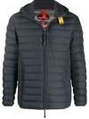 Parajumpers Zipped Padded Jacket In Grey