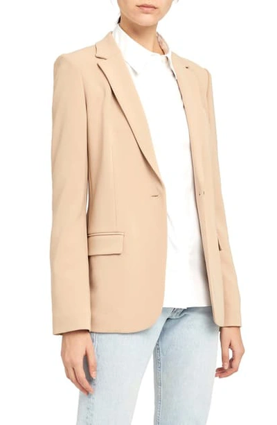 Theory Classic Staple Blazer In Nude Khaki