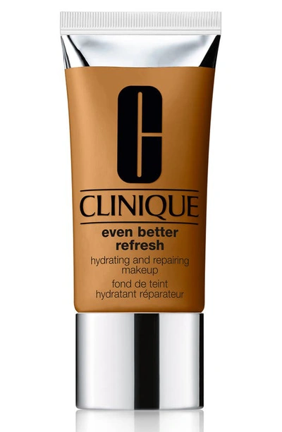 Clinique Even Better Refresh Hydrating And Repairing Makeup Full-coverage Foundation In Amber Wn 118 (deep With Warm Neutral Undertones)