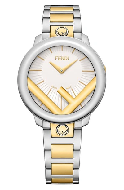 Fendi Run Away Watch, 28mm In White/multi