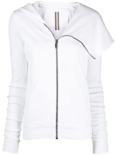 Rick Owens Drkshdw Zipped-up Jacket In White