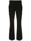 Helmut Lang Rider Cropped Trousers In Black