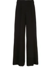 L Agence London Wide Leg Trousers In Black