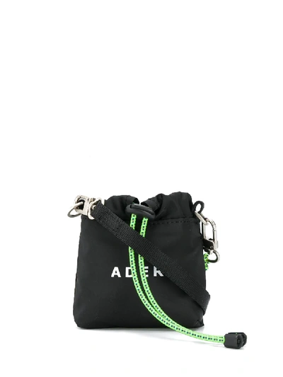 Ader Error Logo Print Shoulder Bag In Black