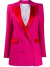 Hebe Studio Double Breasted Blazer In Pink