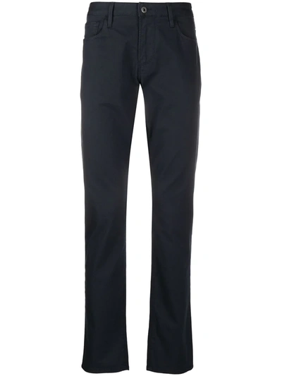 Emporio Armani J06 Mid-rise Slim Jeans In Blue