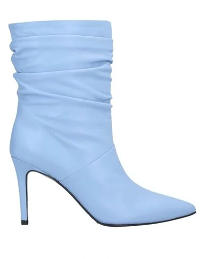 Atos Lombardini Ankle Boot In Sky Blue