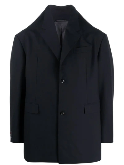 Doublet High-collar Jacket In Blue