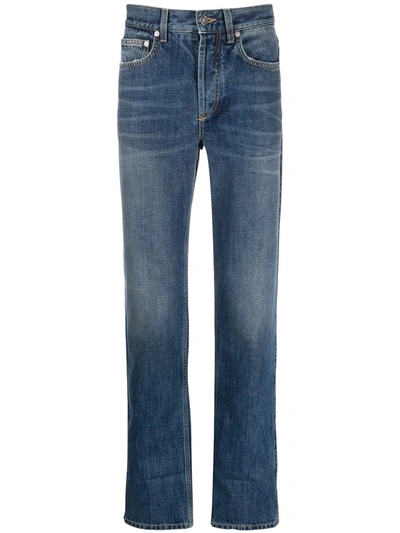 Givenchy Mild Stonewashed Straight Jeans In Blue