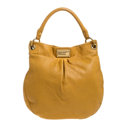 Pre-owned Marc By Marc Jacobs Yellow Leather Classic Q Hillier Hobo