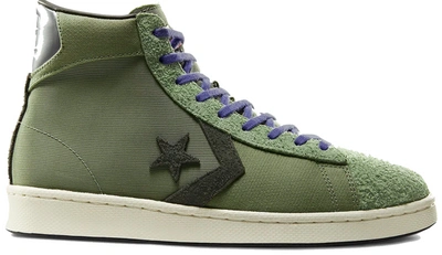 Pre-owned Converse Pro Leather Bhm (2020) In Oil Green/sequoia