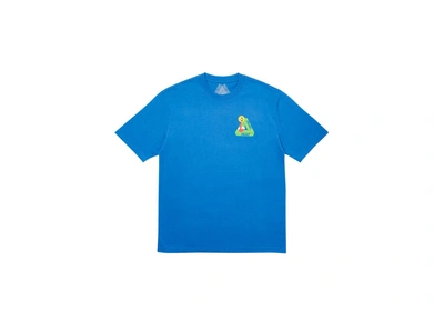Pre-owned Palace  Tri-smiler T-shirt Blue