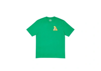 Pre-owned Palace  Tri-smiler T-shirt Green