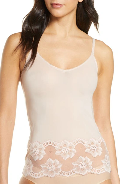 Wacoal Women's Light & Lacy Floral Lace Camisole In Rose Dust