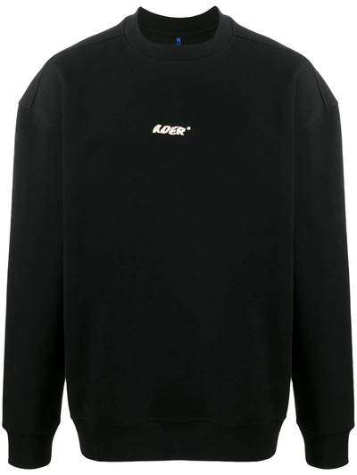 Ader Error Logo Print Sweatshirt In Black