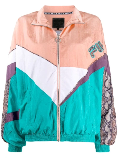 Fila Aiko Retro Zipped Jacket In Azzurro