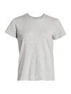 Atm Anthony Thomas Melillo Cotton Schoolboy Crewneck Tee In Gray Fog