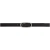 Acne Studios Black Leather Slim Belt