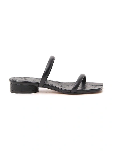 Maison Margiela Strapped Tabi Toe Sandals In Black