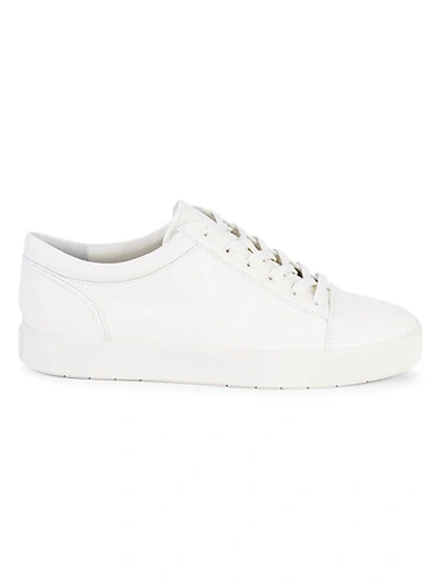 Vince Belford Leather Sneakers In White