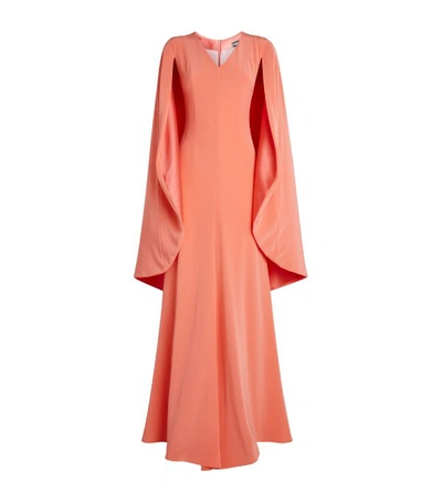 Alexis Mabille Satin Cape Gown