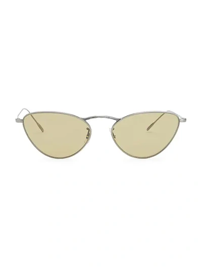 Oliver Peoples Lelaina 56mm Cat Eye Sunglasses In Gold